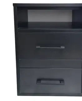 Vybavenie skríň Skrinka na kolieskach 2S čierna