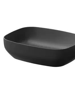 Umývadlá CERSANIT - Umývadlo na dosku LARGA Rectangular antracitová mat (50x38) K677-013