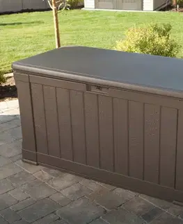 Záhradné úložné boxy Záhradný úložný box 440L plastový Dekorhome