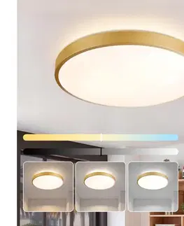 Svietidlá BRILAGI - Stmievateľné LED svietidlo GLASS POOL DOUBLE LED/60W/230V 50 cm zlaté + diaľkové ovládanie BRI747