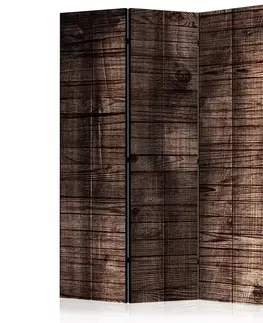 Paravány Paraván Dark Brown Boards Dekorhome