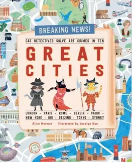 Nalepovačky, vystrihovačky, skladačky Cat Detectives Save Art Crimes in Ten Great Cities - Alice Harman