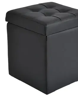 Taburetky na sedenie Taburetka Box S čierna