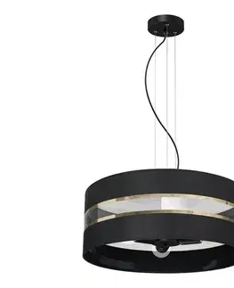 Svietidlá  Luster na lanku ULTIMO 3xE27/60W/230V čierna MLP7342