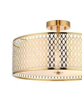 Svietidlá Endon 101568 - Prisadený luster CORDERO 3xE27/10W/230V zlatá 101568