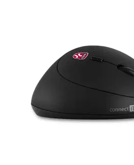 Klávesnice a myši CONNECT IT CMO-2600-BK - Ergonomická bezdrôtová myš 800/1200/1600 DPI 1xAA čierna CMO-2600-BK