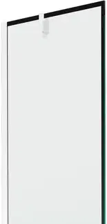 Sprchové dvere MEXEN/S - Next vaňová zástena FIX 60 x 150, čierna dekor, chróm 895-060-000-00-70-01
