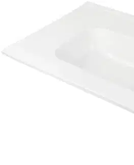 Umývadlá DEANTE - Tubo biele Keramické umývadlo, vsadené - 80 cm CTU_6U8M