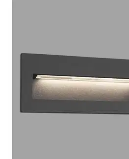 Svietidlá FARO Barcelona FARO 70638 - LED vonkajšie zapustené svietidlo NAT LED/8W/230V IP65 čierna 70638