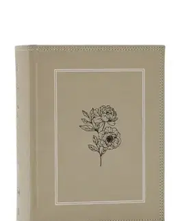 Náboženstvo NKJV, Journal the Word Bible, Large Print: Reflect, Journal or Create Art Next to Your Favorite Verses (Stone Leathersoft over board, Red Letter) - Thomas Nelson