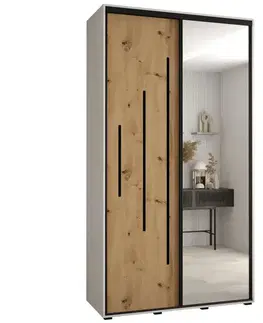 Šatníkové skrine Skriňa 45 Canaris 13 130 biela/artisan/čierna