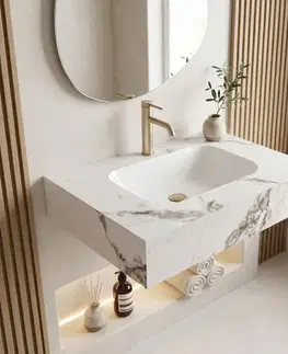 Umývadlá REA - Nástenné umývadlo Aresa Cold Jade 70 REA-U9974