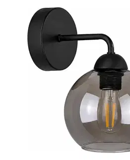 Svietidlá Keter Lighting Nástenné svietidlo OSMO 1xE27/60W/230V čierna 1197/22