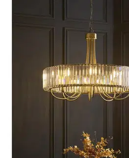 Svietidlá Endon 119611 - Luster na reťazi VISCONTI 8xE14/6W/230V mosadz 119611