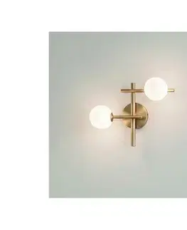 Svietidlá Ideal Lux - LED nástenné svietidlo ATLAS 2xG9/3W/230V zlaté 365084