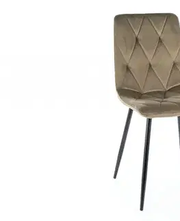 Jedálenské zostavy Jedálenská stolička TOM VELVET Signal