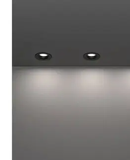Svietidlá Eglo 902274-SADA 3xLED Kúpeľňové podhľadové svietidlo SALABATE LED/4,9W/230V pr.8,8cm IP65 čierna 902274