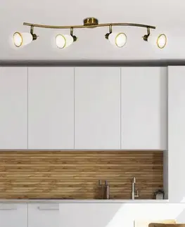 Stropná svetla Nástenná stropná lampa patinovaný pásik 4xG9 Regent