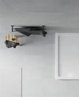 Vane MEXEN/S - Flat sprchová vanička obdĺžniková slim 140 x 100, biela + čierny sifón 40101014B