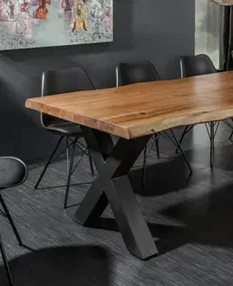 Jedálenské stoly Jedálenský stôl ATHAMÁS akácie Dekorhome