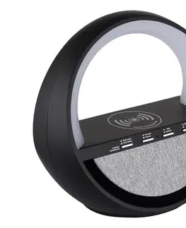 Lampy Globo 39907S -LED RGBW Dot nabíjacia stolná lampa s reproduktorom SOUNDRA LED/3,5W/5V 1800 mAh 39907S