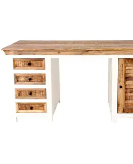 Písacie a pracovné stoly Písací stôl Agni 160x80x76 indický masív mango