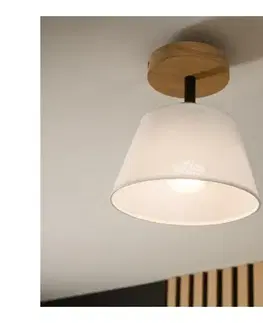 Svietidlá  Prisadený luster ANTONIO 1xE14/60W/230V biela LM-1.128/A/DĄB/BIAŁY