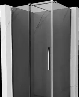 Sprchovacie kúty MEXEN/S - Velár sprchovací kút, posuvné dvere 130 x 80, grafit, chróm 871-130-080-41-01