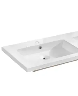 Umývadlá ArtCom Keramické umývadlo SPIRIT UM-8070-120D | biely lesk 120 cm