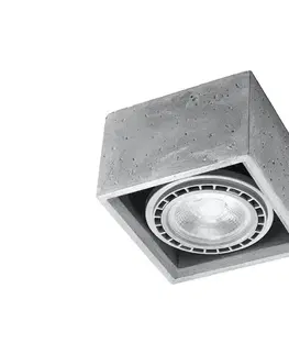 Svietidlá  SL.0883 - Stropné svietidlo QUATRO 1xGU10/40W/230V betón SL.0883