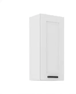 Kuchynské skrinky visiace Kuchynská skrinka LUNA biely mat/biely  40g-90 1f