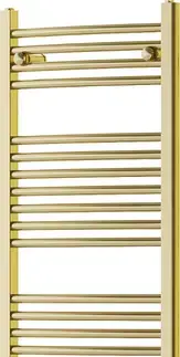 Radiátory do kúpeľne MEXEN - Ares vykurovací rebrík/radiátor 1500 x 500 mm, 497 W, zlatá W102-1500-500-00-50