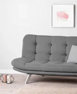 Pohovky a gauče Trojmiestna rozkladacia pohovka Misa Sofabed - Grey