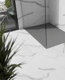 Vane MEXEN - Stone+ sprchová vanička obdĺžniková 120x70, sivý betón 44617012
