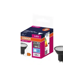 Žiarovky LED Žiarovka VALUE PAR16 GU10/4,5W/230V 4000K 120° čierna - Osram 4058075766457