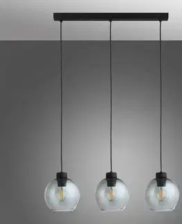 Lampy do obývačky Luster CUBUS 11727 GRAPHITE