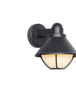 Svietidlá  Vonkajšie nástenné svietidlo EDINA 1xE27/60W/230V IP44 čierna SKU013595