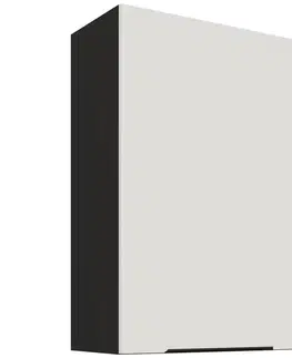 Kuchynské skrinky visiace Kuchynská skrinka Aria-WH/BL anti fingerprint 60G-90 1F