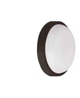 Svietidlá Eurolamp LED Vonkajšie nástenné svietidlo BULKHEAD LED/18W/230V 3000K IP54 čierna 145-20031