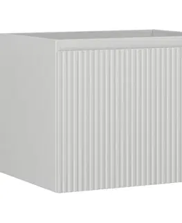 Kúpeľňový nábytok MEXEN/S - Rivel kúpeľňová skrinka pod umývadlo 60, 1 šuplík, reliéf, šedá mat 91A20-06047-1-BF62