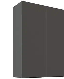 Kuchynské skrinky visiace Kuchynská skrinka Aria-Gr/Ant Anti Fingerprint 80g-108 2f