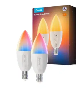 LED osvetlenie SADA 2x LED RGBWW Stmievateľná žiarovka E14/5W/230V 2700-6500K Wi-Fi - Govee B600CCC1