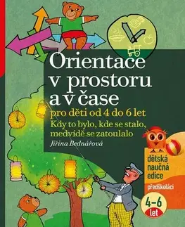 Príprava do školy, pracovné zošity Orientace v prostoru a čase pro děti od 4 do 6 let - Jiřina Bednářová