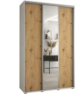 Šatníkové skrine Skriňa 45 Canaris 3 170 biela/artisan/silver