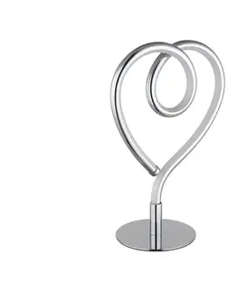Lampy Globo 28054C - LED Stolná lampa AMORE LED/6W/230V lesklý chróm 28054C