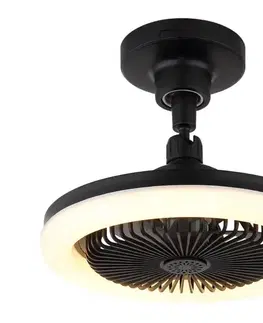 Ventilátory Globo 03680S - stmievateľný LED stropný látor LIDEA LED/20W/230V 3000-6500K čierny + diaľkové ovládanie 03680S
