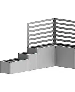 Truhlíky Biohort Vyvýšený záhon BIOHORT Davinci 1 - 299 x 299 x 168 cm (strieborná metalíza)
