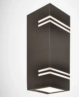 Vonkajšie moderné svietidlá Záhradná nástenná lampa  Ogr Keler 3018 Gu10 Inox K2