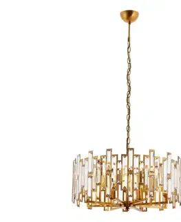 Svietidlá  Luster na reťazi CRYSTALLINE 6xE14/40W/230V medený 301AUR1282