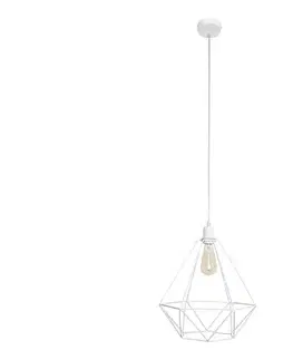 Svietidlá  Luster KARO LARGE 1xE27/15W/230V biela W-KM 1322/1 WT